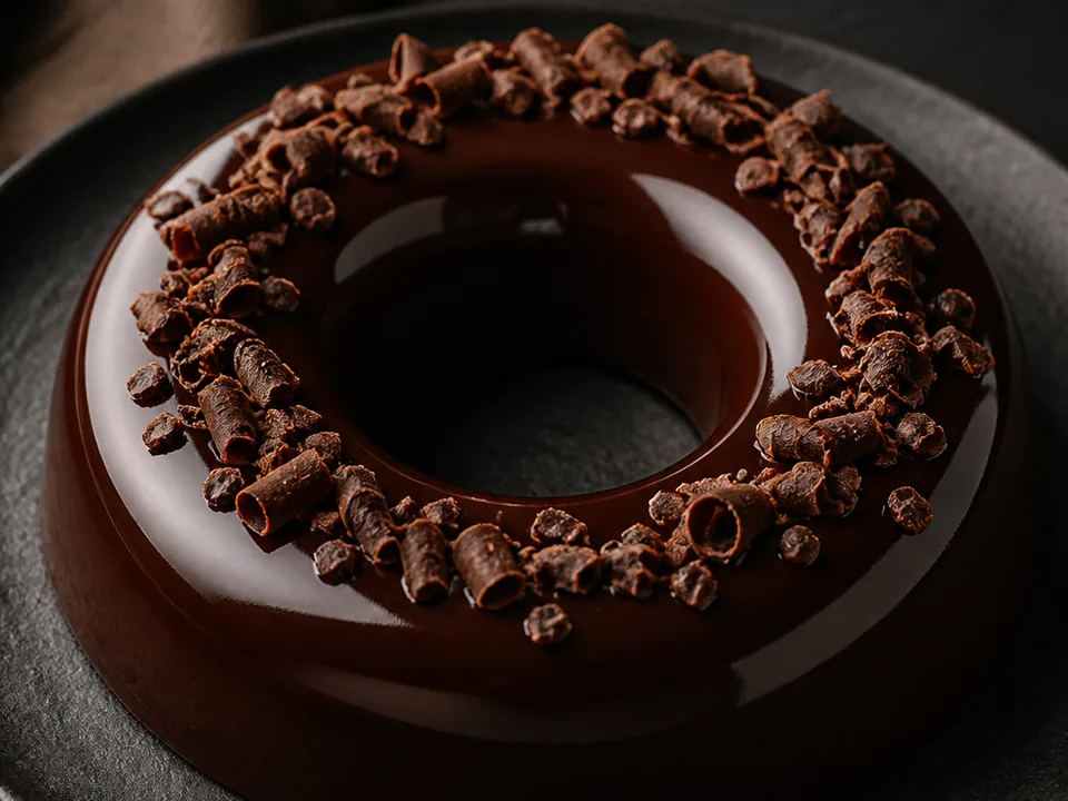 Pudim de chocolate setenta por cento